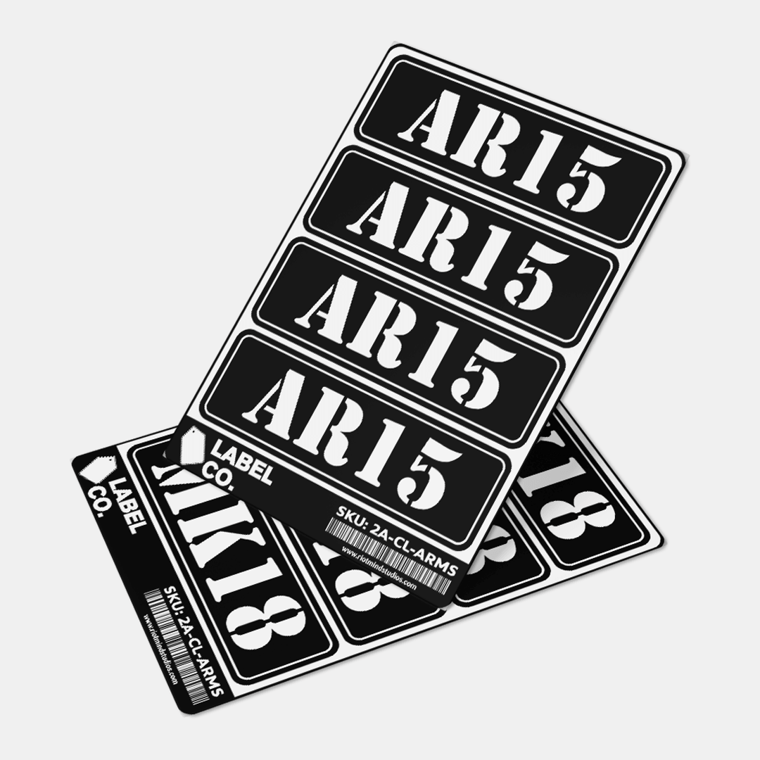 2A Safe & Ammo Case Labels