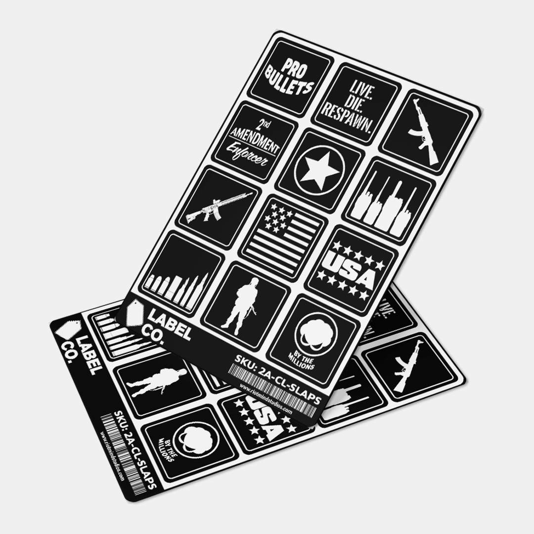 2A Safe & Ammo Case Labels
