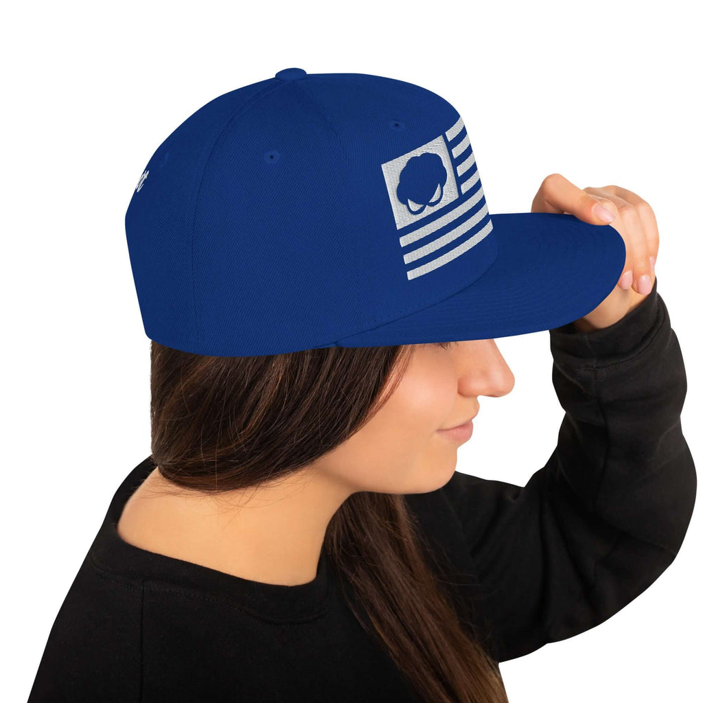 Riot Mind Studios Bravo Royal | Snapback Hat Product Mockup