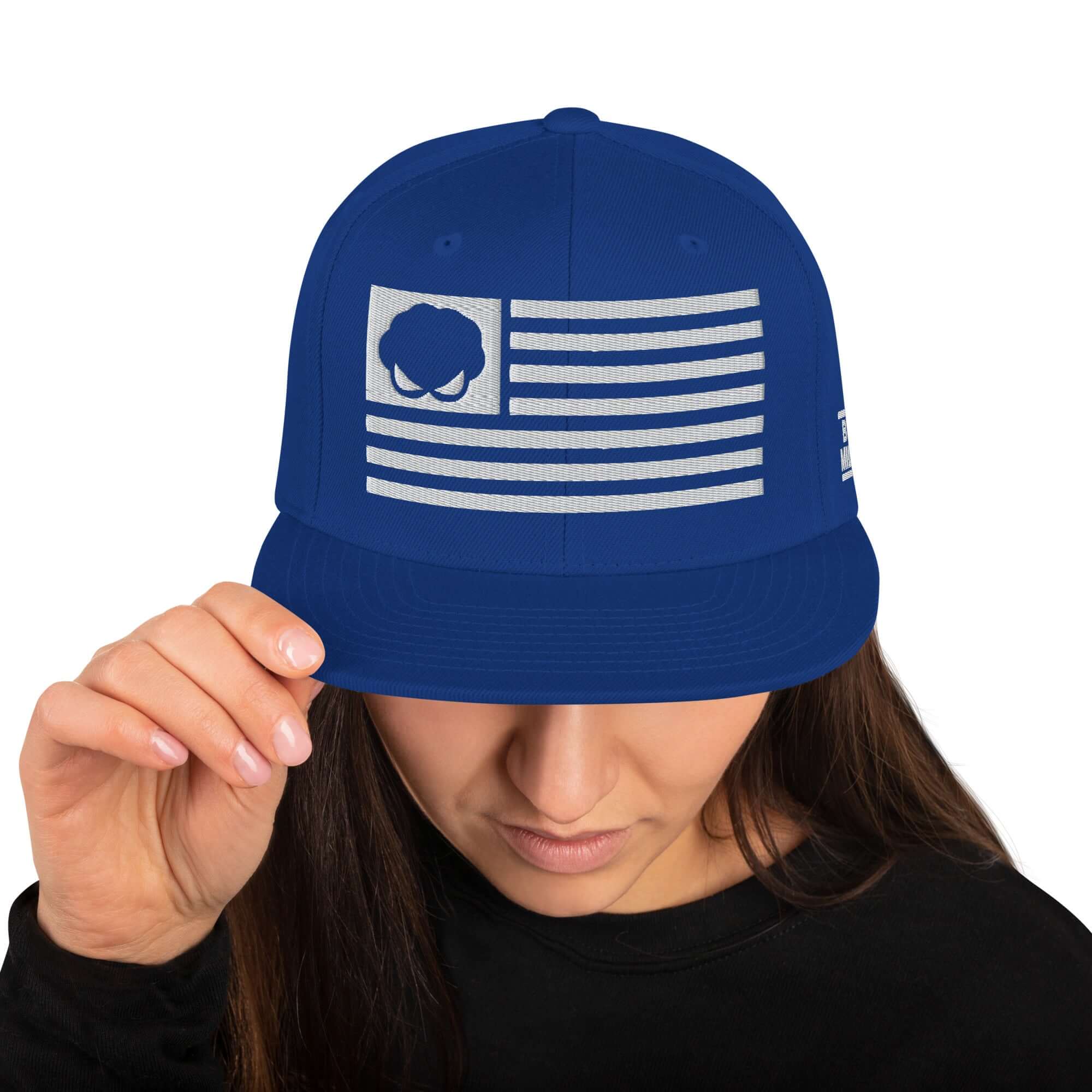 Riot Mind Studios Bravo Royal | Snapback Hat Product Mockup