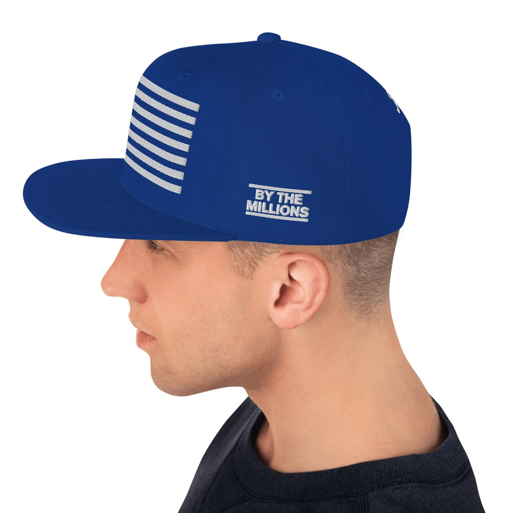 Riot Mind Studios Bravo Royal | Snapback Hat Product Mockup