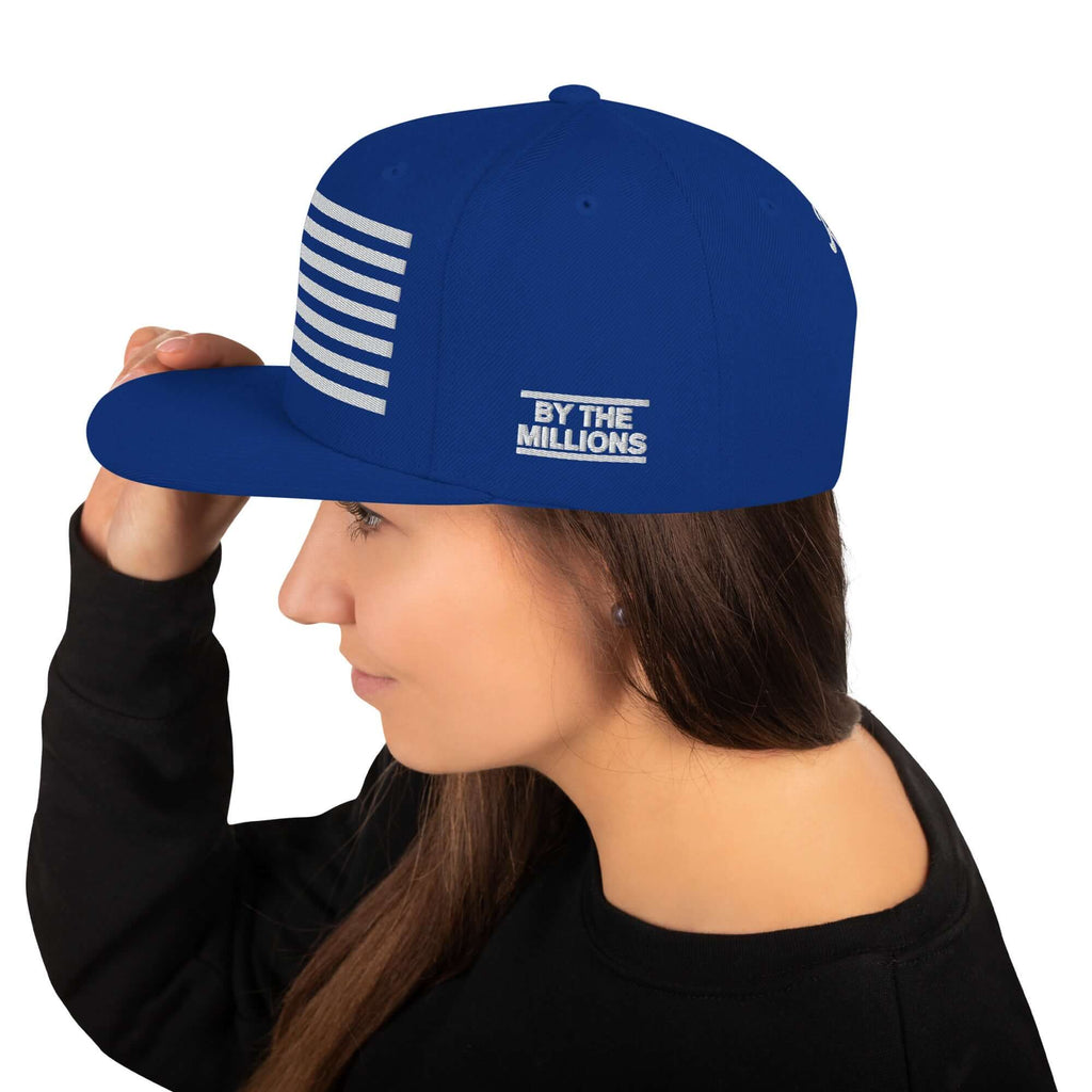 Riot Mind Studios Bravo Royal | Snapback Hat Product Mockup