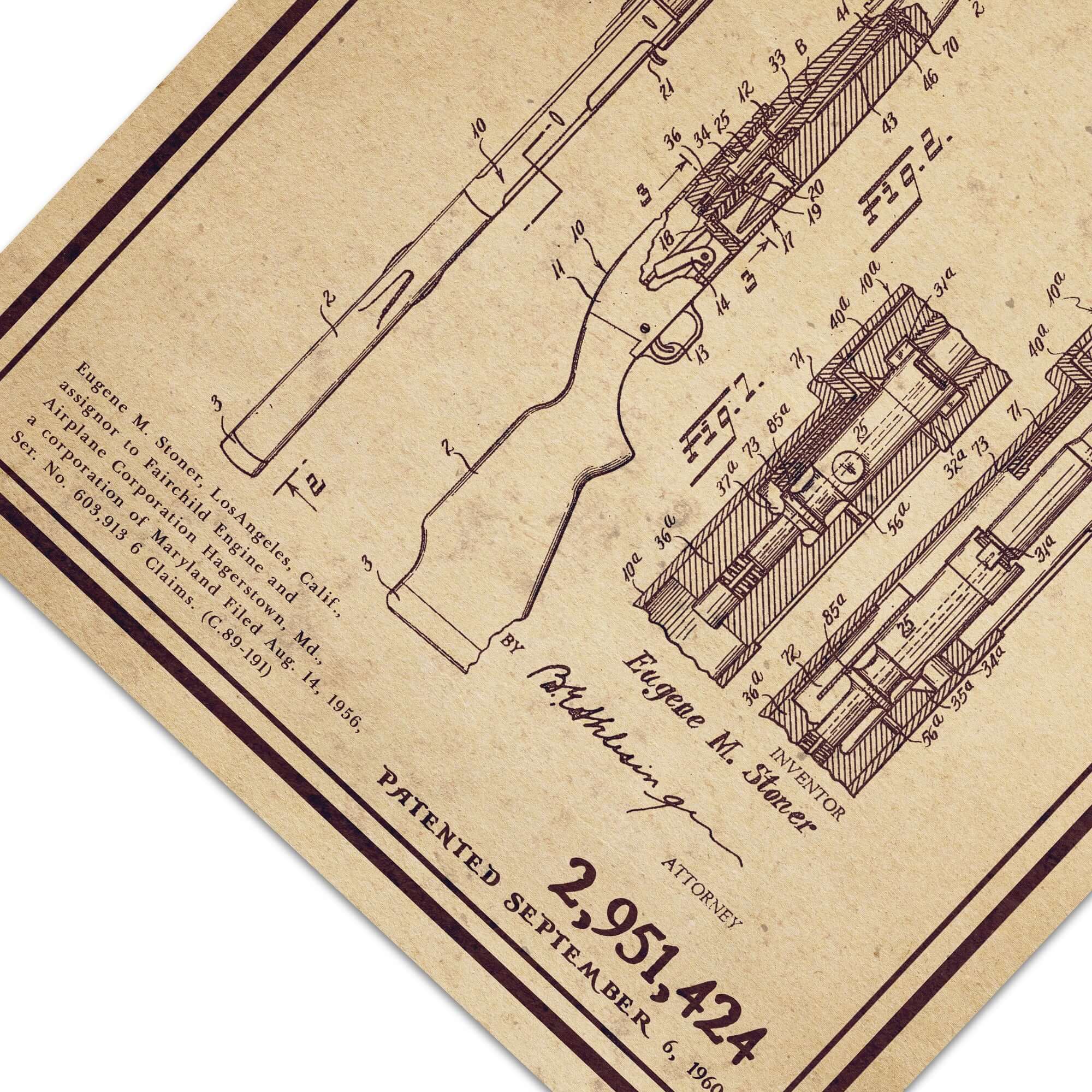 Stoner Rifle | Patent Poster