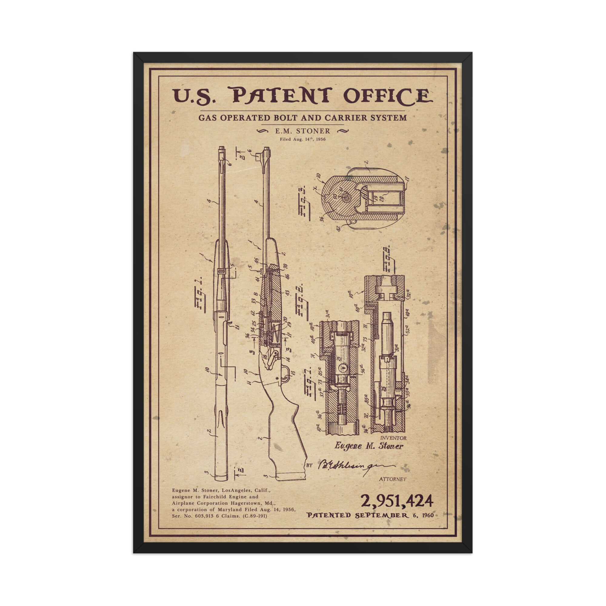 Stoner Rifle | Patent Poster