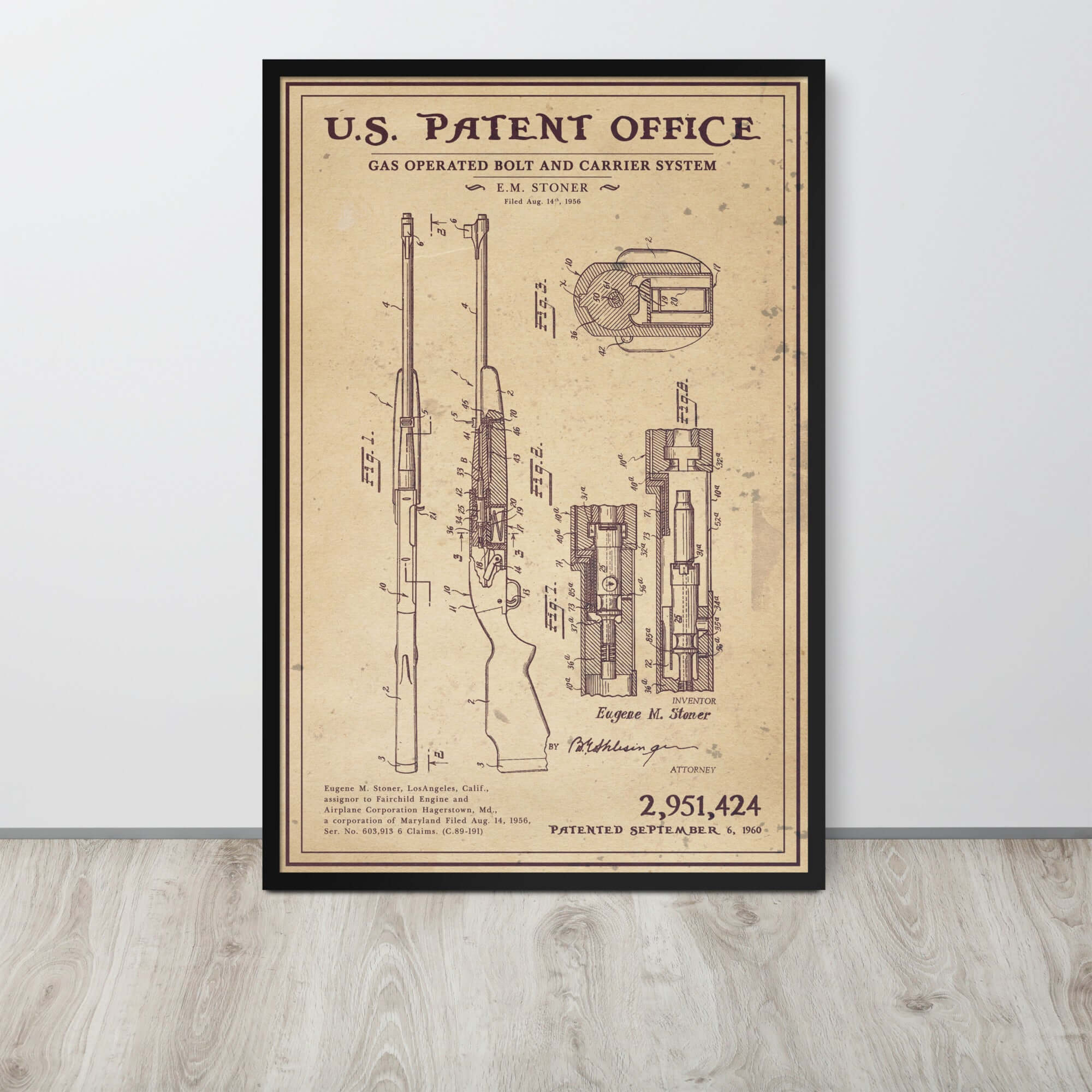 Stoner Rifle | Patent Poster