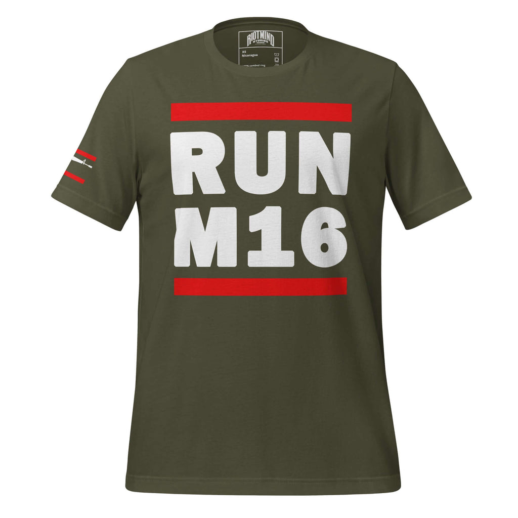 Rifle RUN M16 Unisex t-shirt