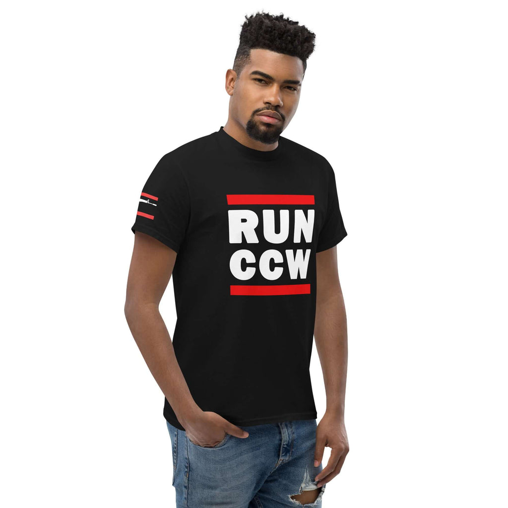 Concealed Carry RUN CCW Unisex t-shirt Product mockup