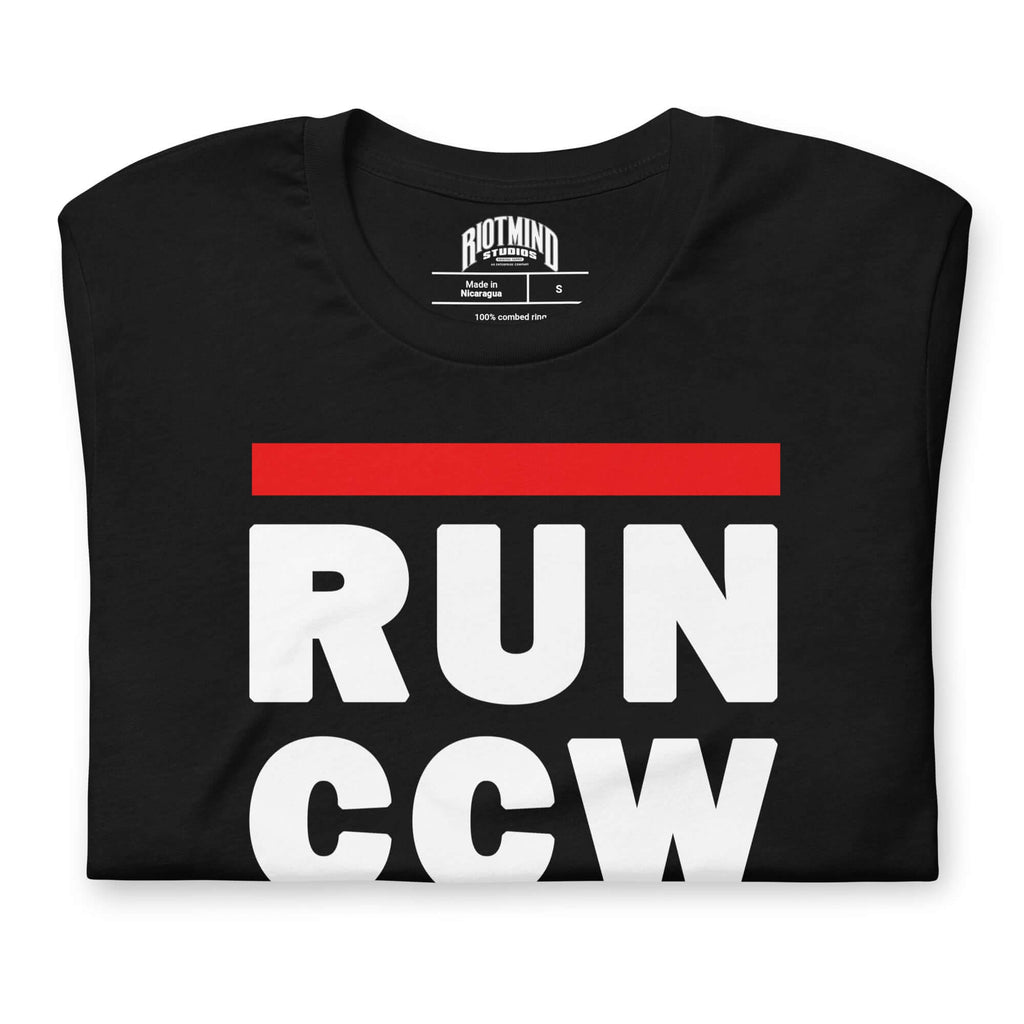 Concealed Carry RUN CCW Unisex t-shirt Product mockup