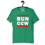 Concealed Carry RUN CCW Unisex t-shirt Product mockup