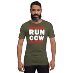 Concealed Carry RUN CCW Unisex t-shirt Product mockup