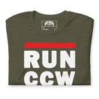 Concealed Carry RUN CCW Unisex t-shirt Product mockup