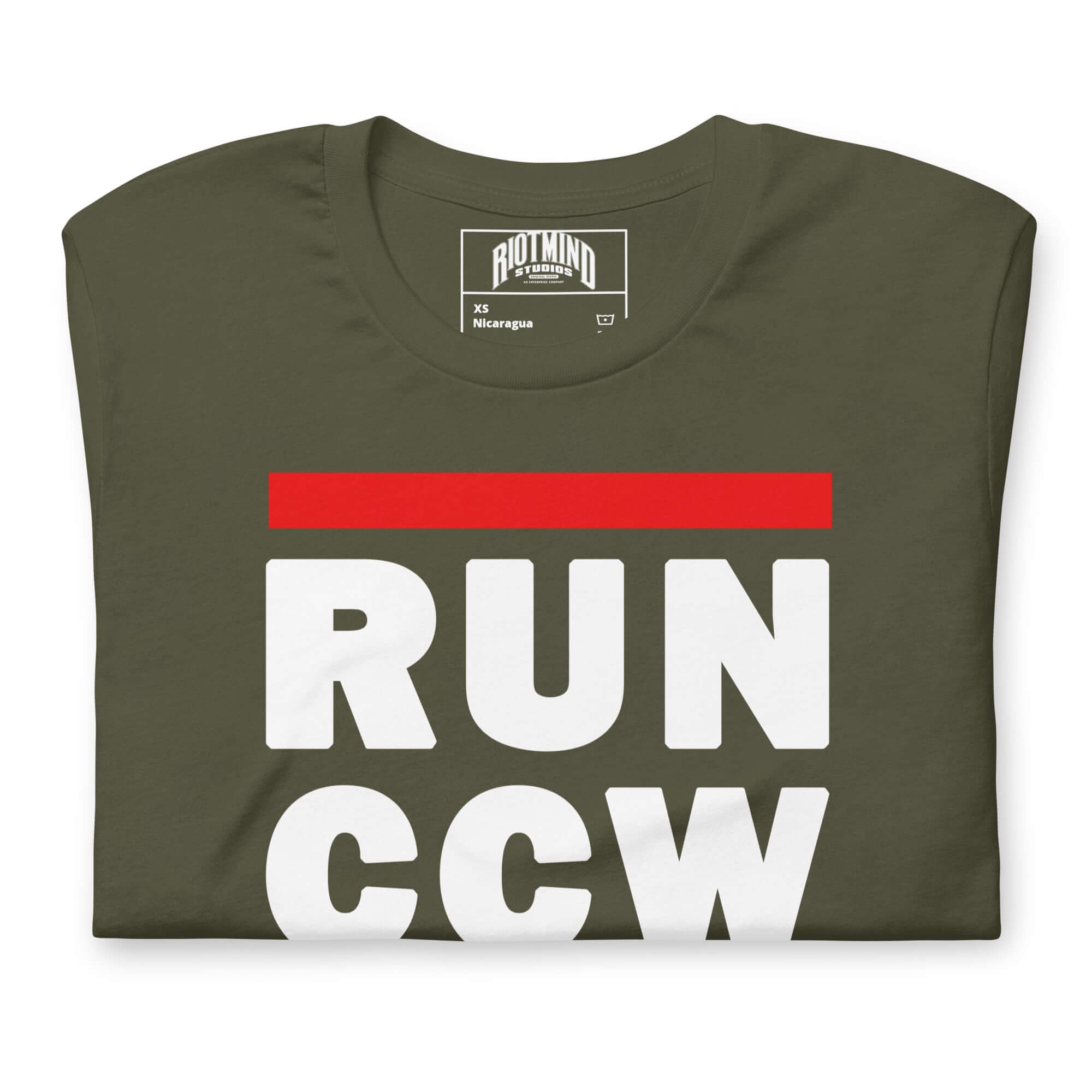 Concealed Carry RUN CCW Unisex t-shirt Product mockup