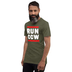 Concealed Carry RUN CCW Unisex t-shirt Product mockup
