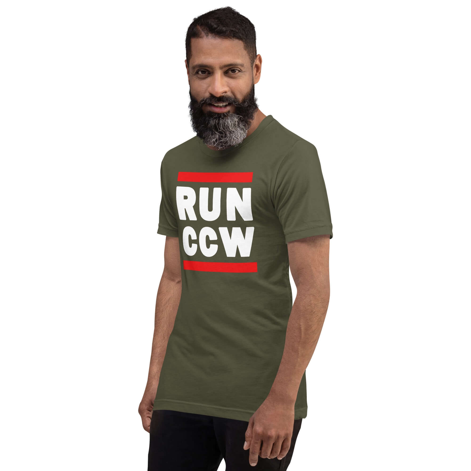 Concealed Carry RUN CCW Unisex t-shirt Product mockup