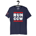 Concealed Carry RUN CCW Unisex t-shirt Product mockup