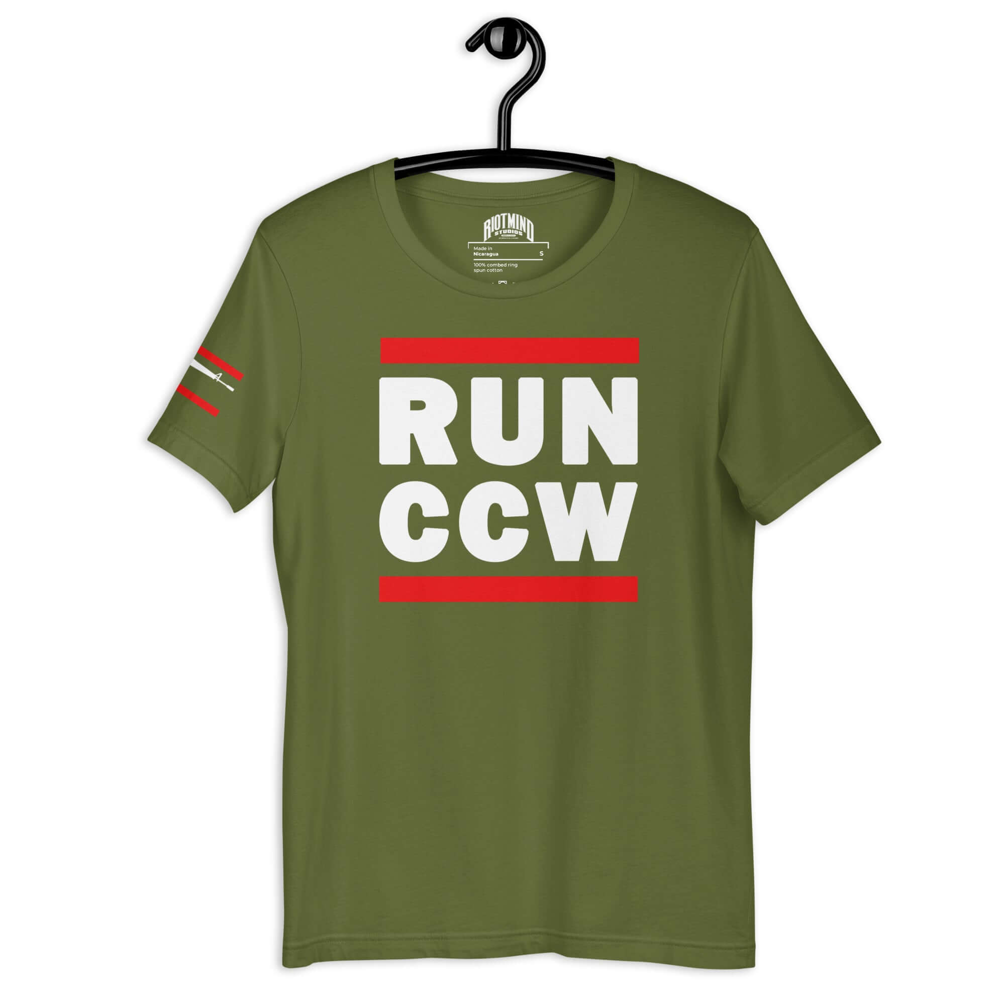 Concealed Carry RUN CCW Unisex t-shirt Product mockup