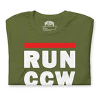 Concealed Carry RUN CCW Unisex t-shirt Product mockup