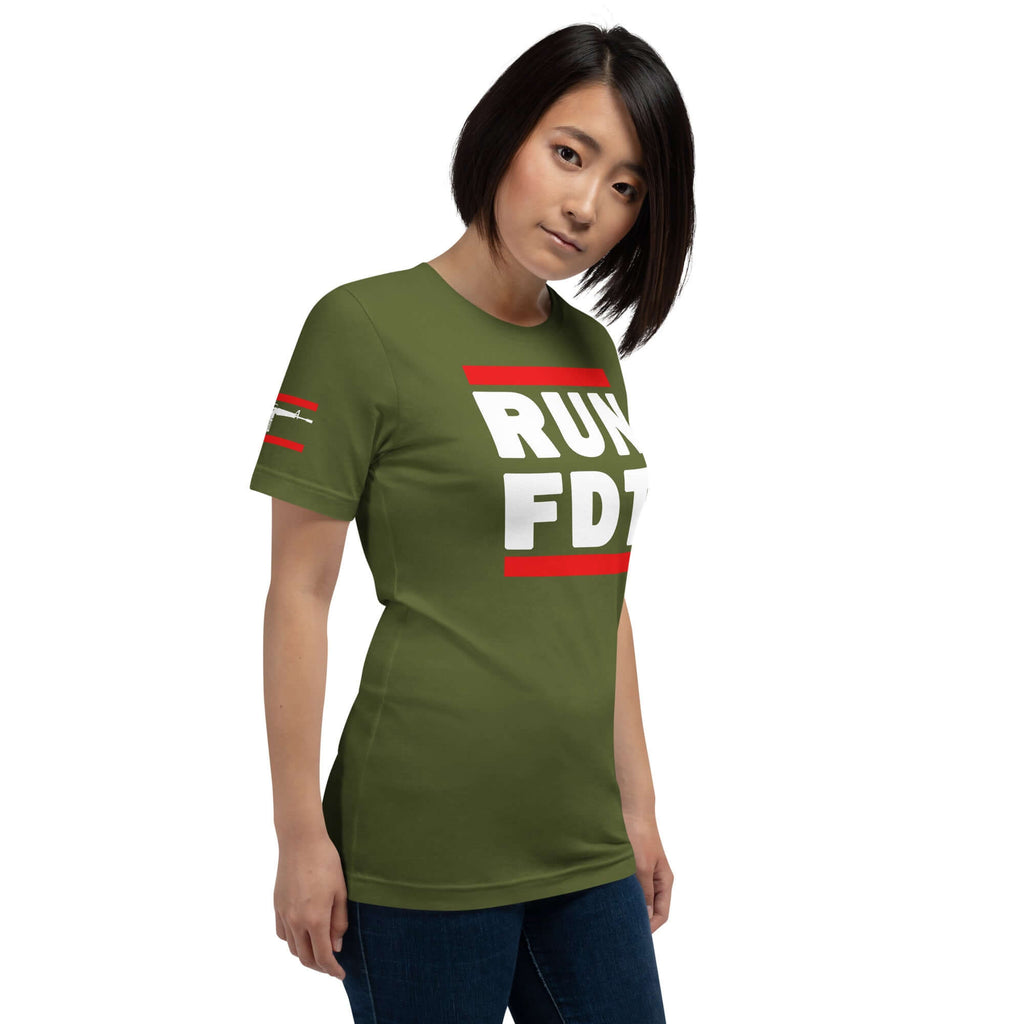 Call Sign RUN FDT Unisex t-shirt Product mockup