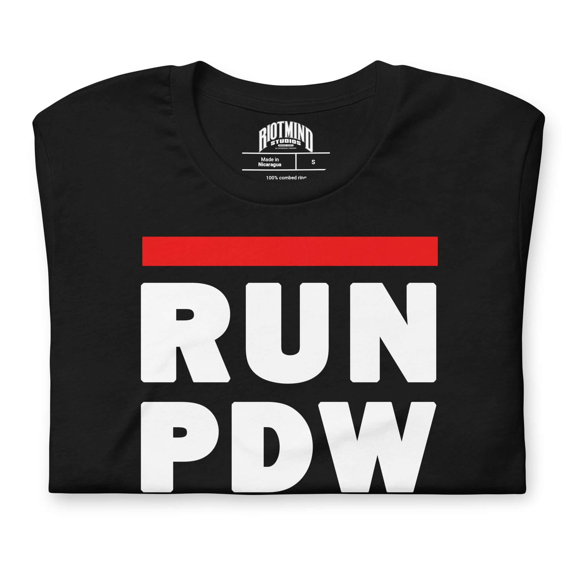 Personal Defense RUN PDW Unisex t-shirt Product mockup
