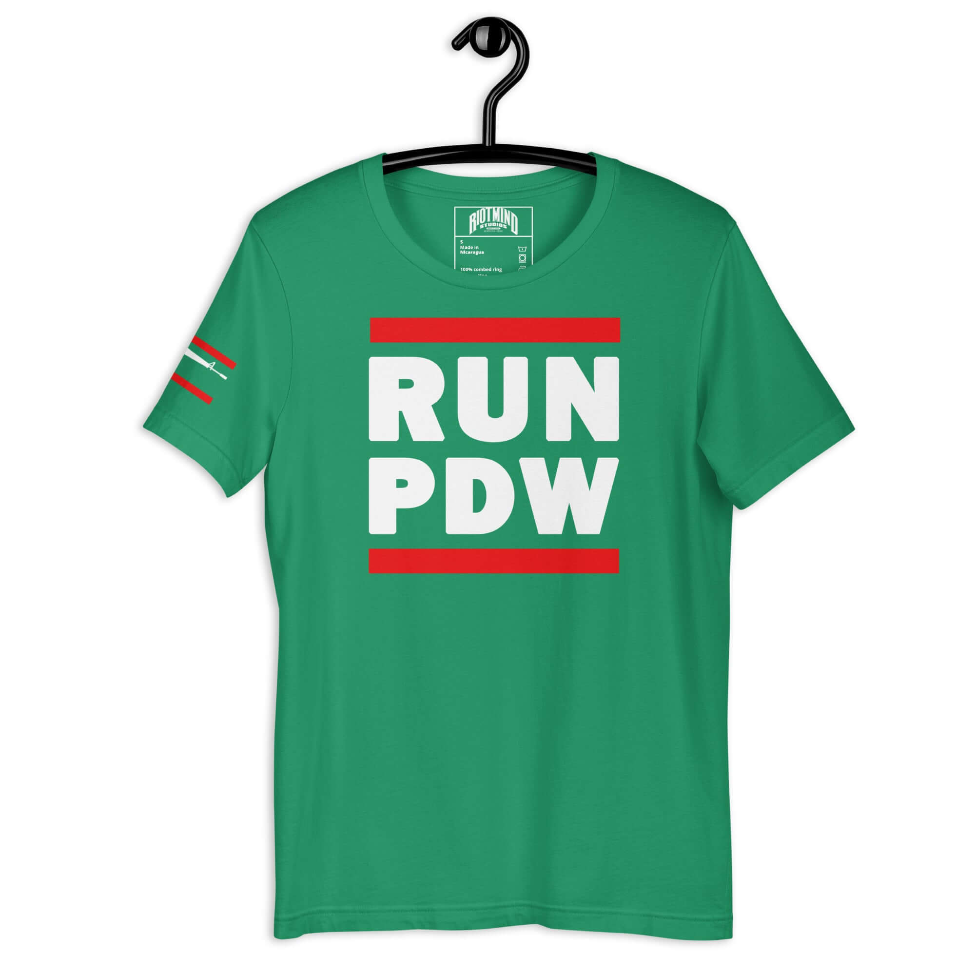 Personal Defense RUN PDW Unisex t-shirt Product mockup