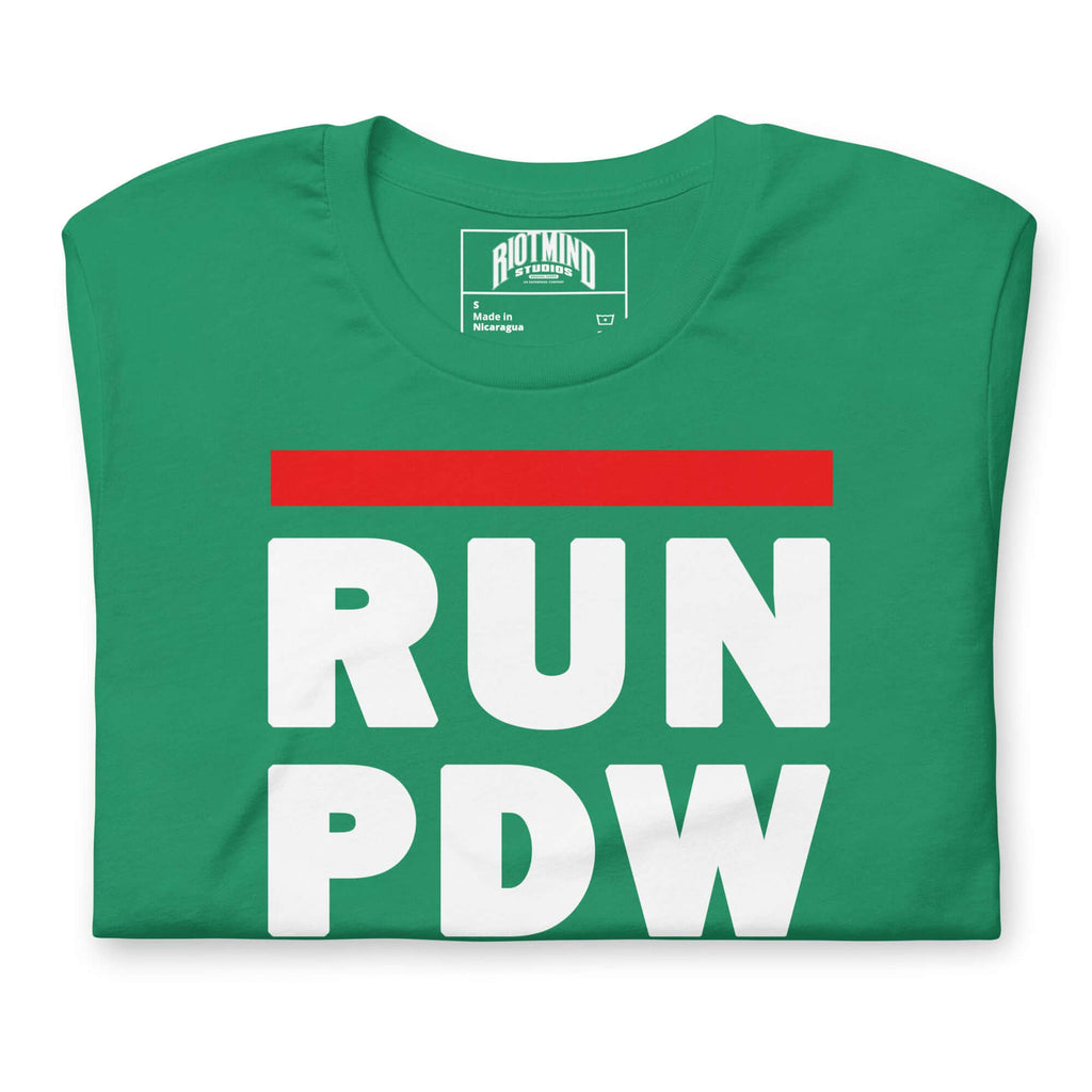 Personal Defense RUN PDW Unisex t-shirt Product mockup
