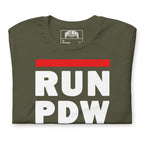 Personal Defense RUN PDW Unisex t-shirt Product mockup