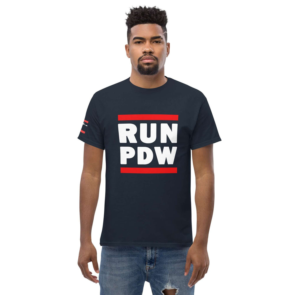 Personal Defense RUN PDW Unisex t-shirt Product mockup
