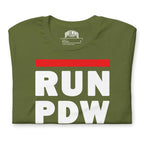 Personal Defense RUN PDW Unisex t-shirt Product mockup