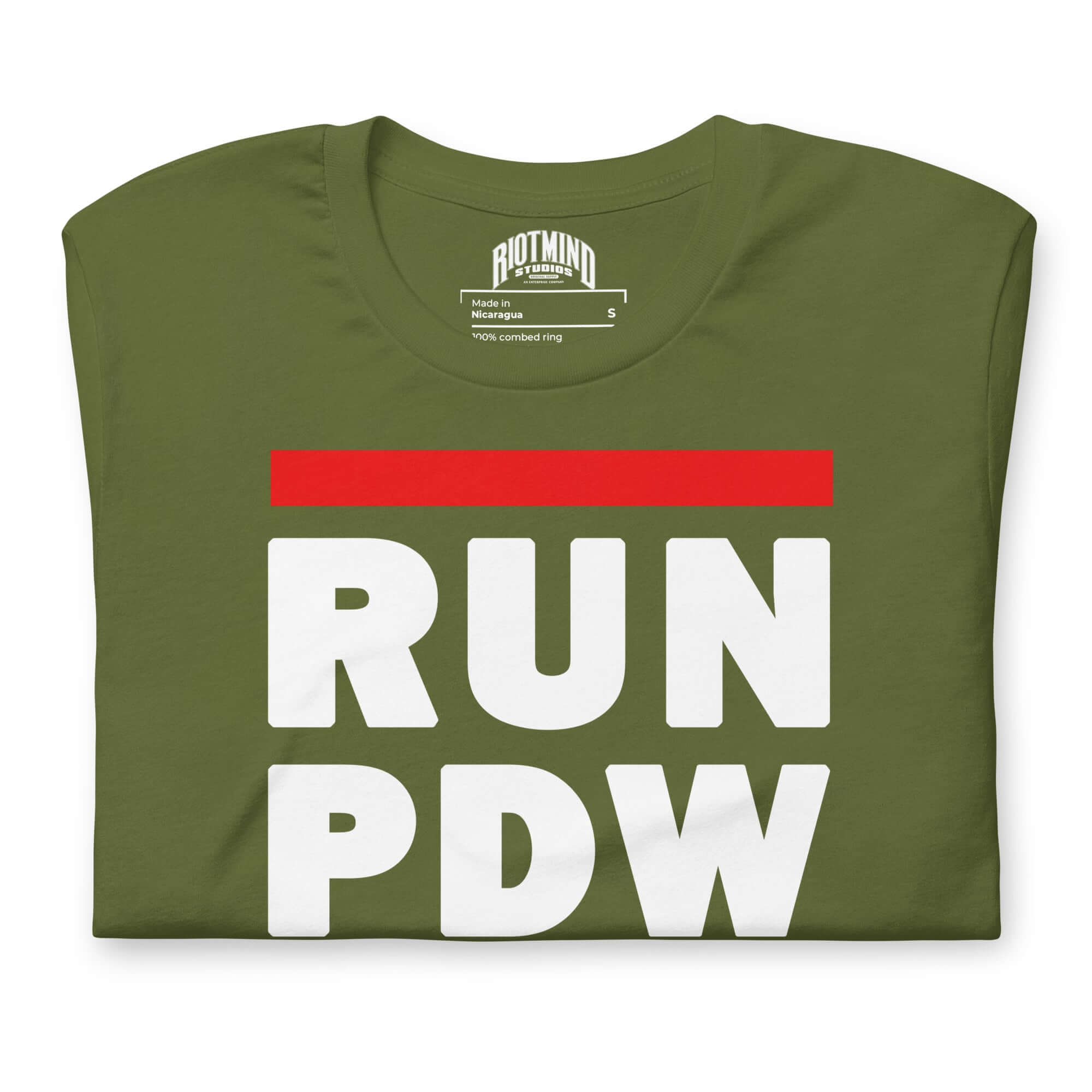 Personal Defense RUN PDW Unisex t-shirt Product mockup