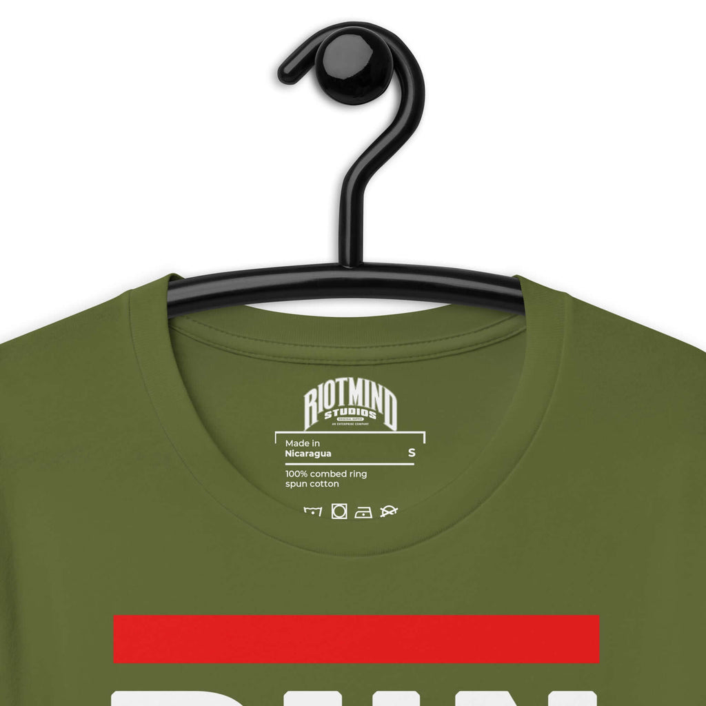 Personal Defense RUN PDW Unisex t-shirt Product mockup