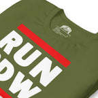 Personal Defense RUN PDW Unisex t-shirt Product mockup