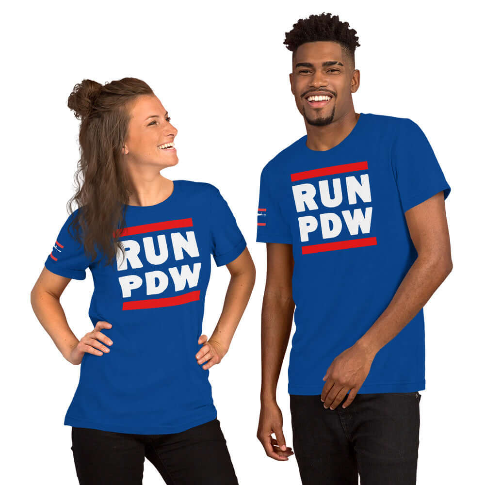 Personal Defense RUN PDW Unisex t-shirt Product mockup