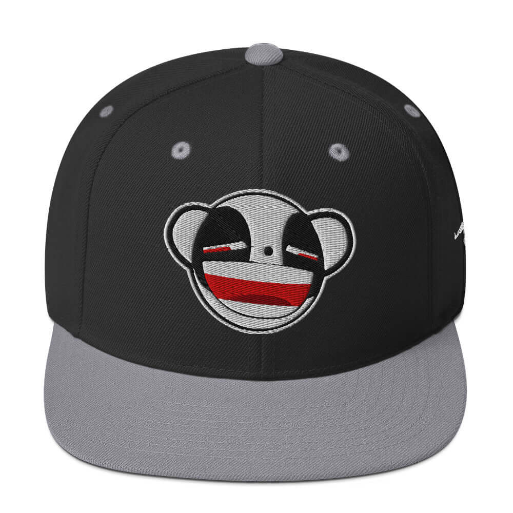 Psycho Panda Bear | Snapback Hat Product mockup