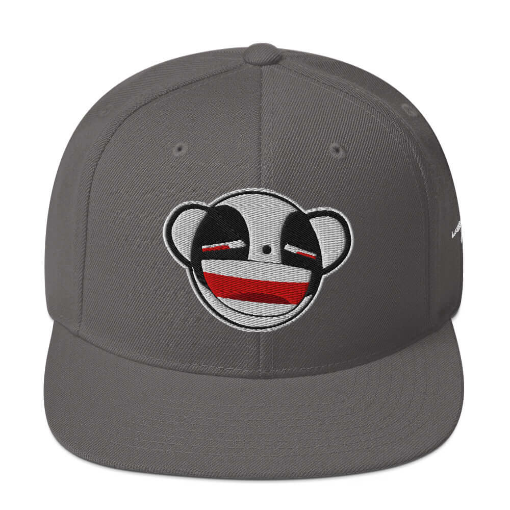 Psycho Panda Bear | Snapback Hat Product mockup