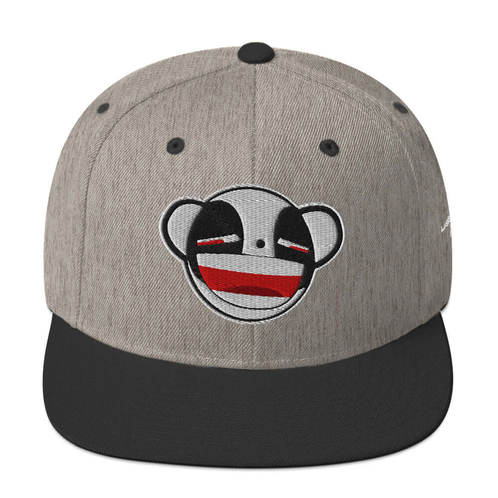 Psycho Panda Bear | Snapback Hat Product mockup