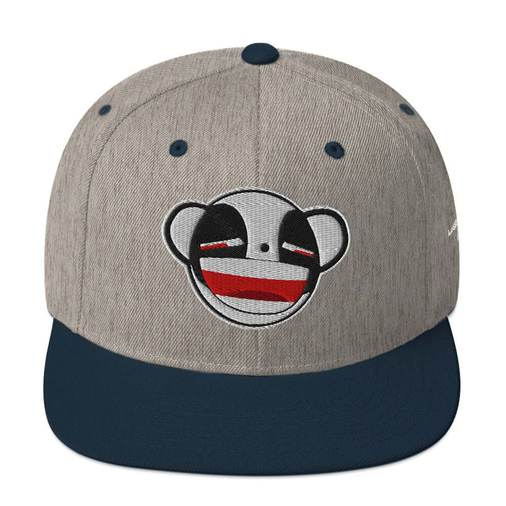 Psycho Panda Bear | Snapback Hat Product mockup
