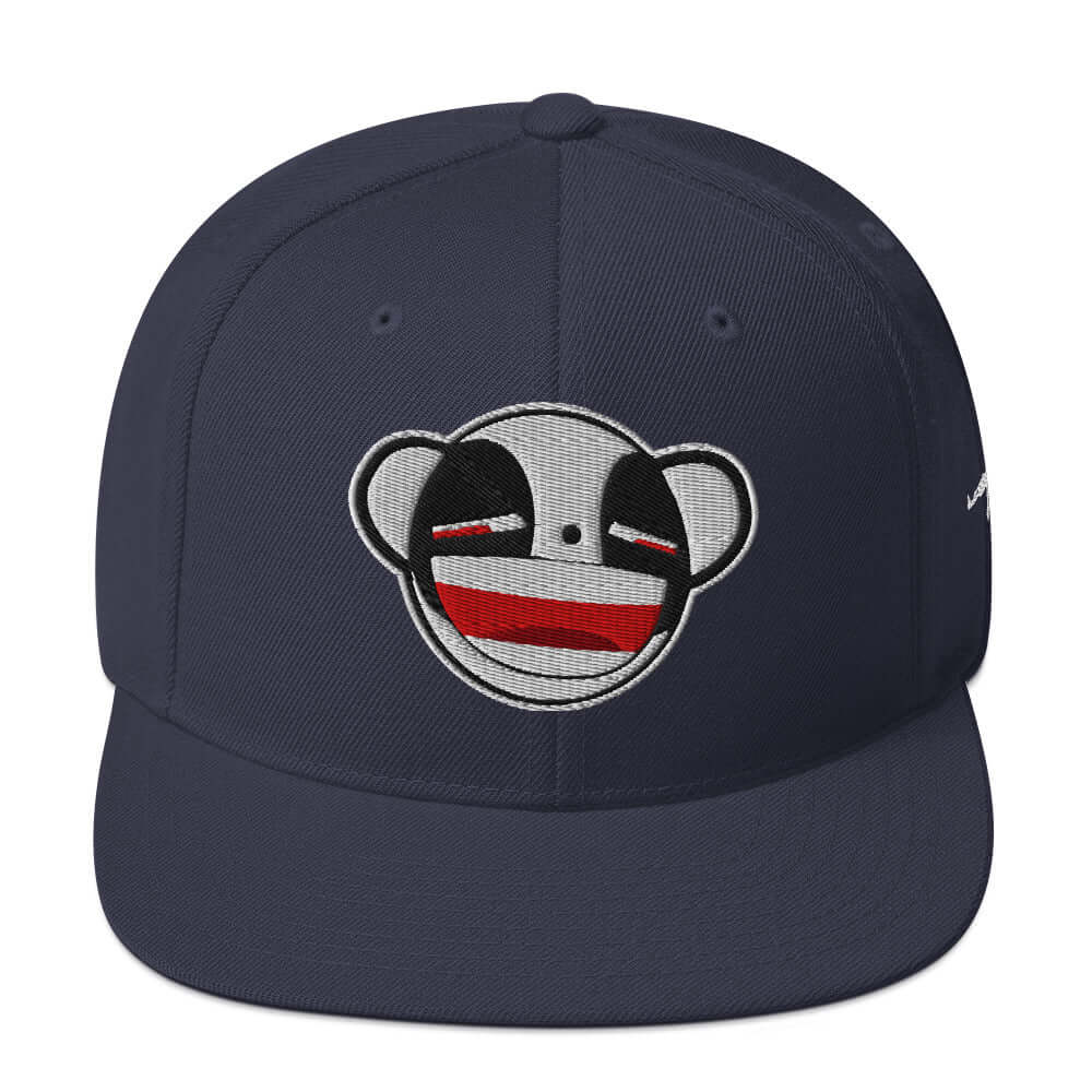 Psycho Panda Bear | Snapback Hat Product mockup