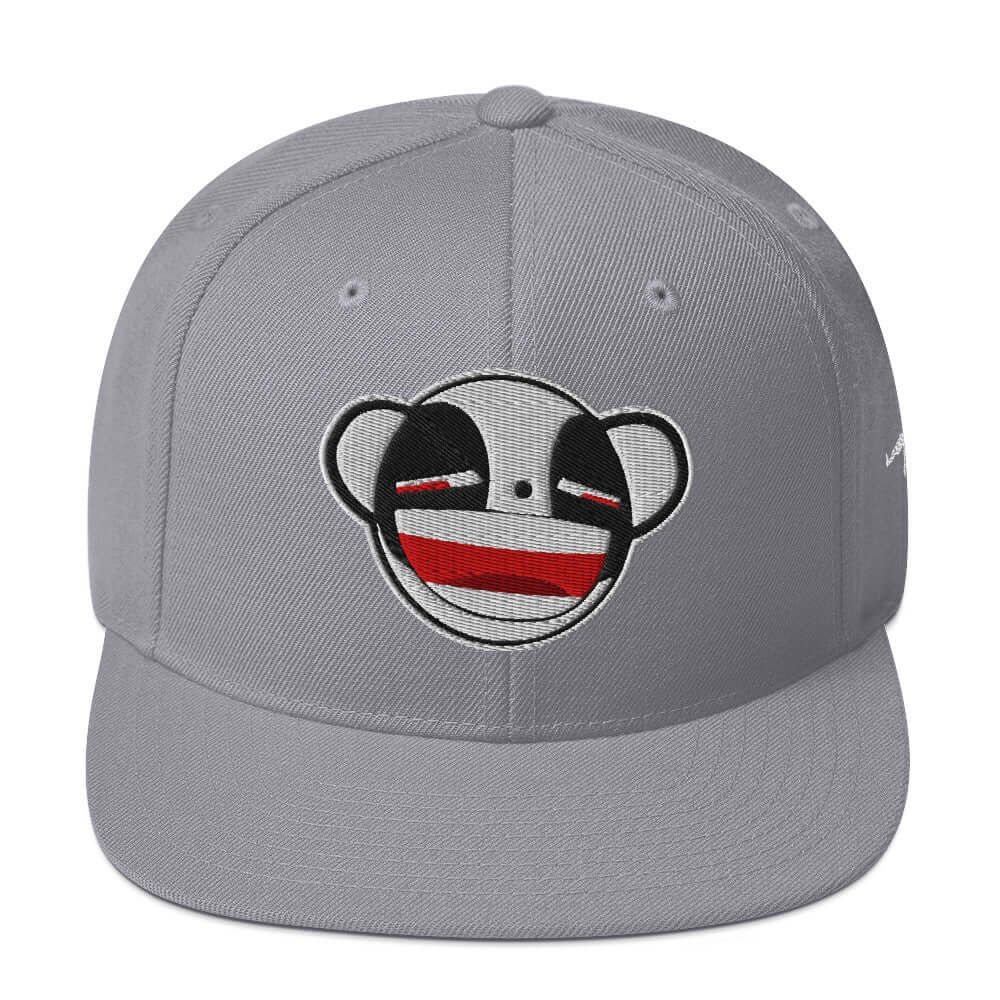 Psycho Panda Bear | Snapback Hat Product mockup