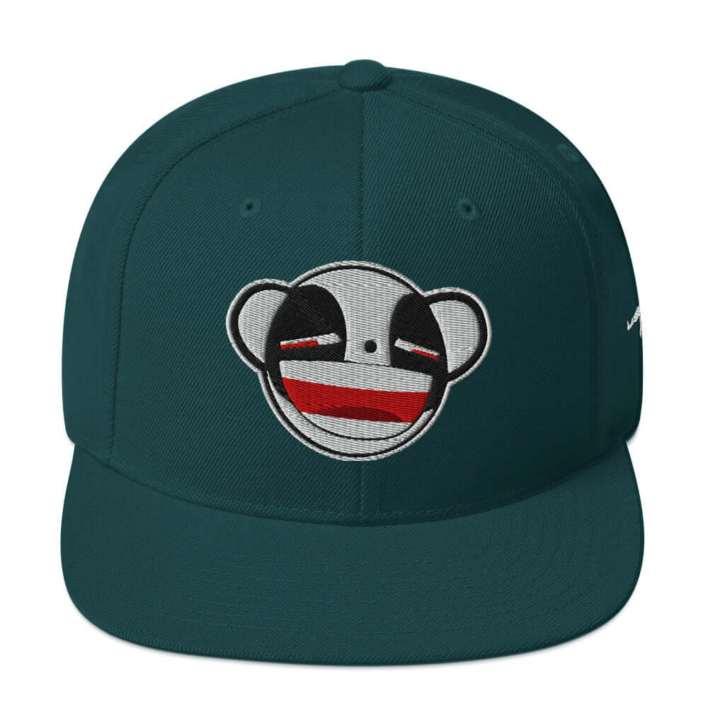 Psycho Panda Bear | Snapback Hat Product mockup