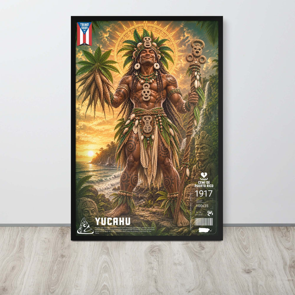 Taíno Gods | Yúcahu — Framed Poster