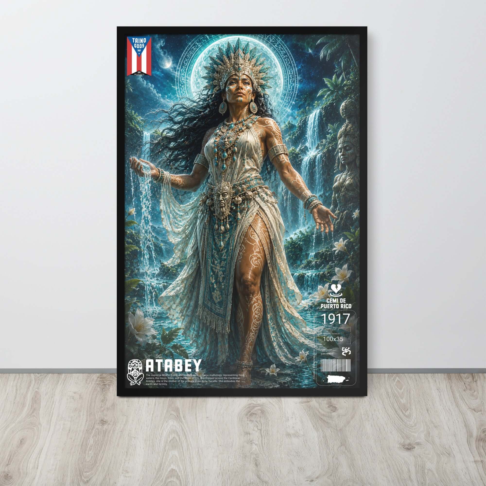 Taíno Gods | Atabey — Framed Poster