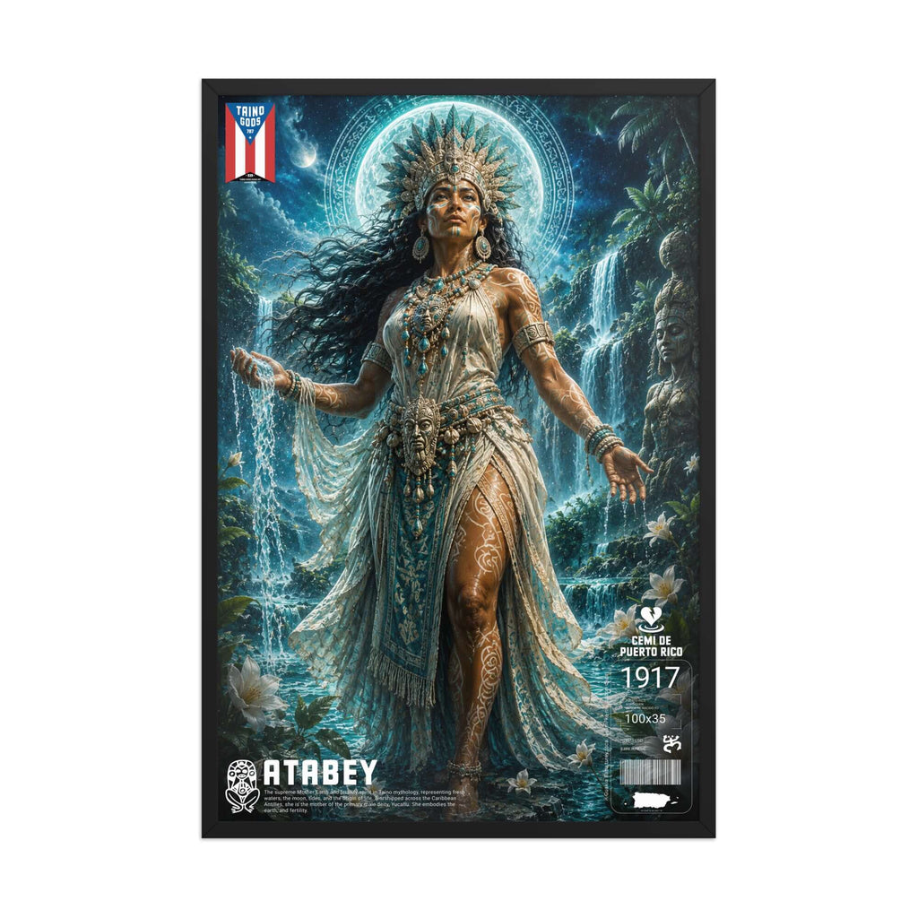 Taíno Gods | Atabey — Framed Poster