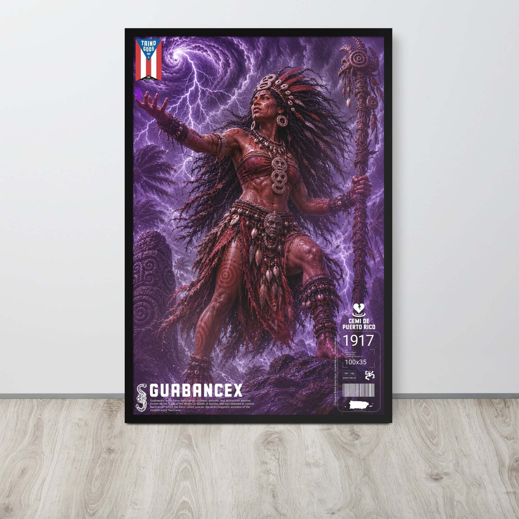 Taíno Gods | Guabancex — Framed Poster
