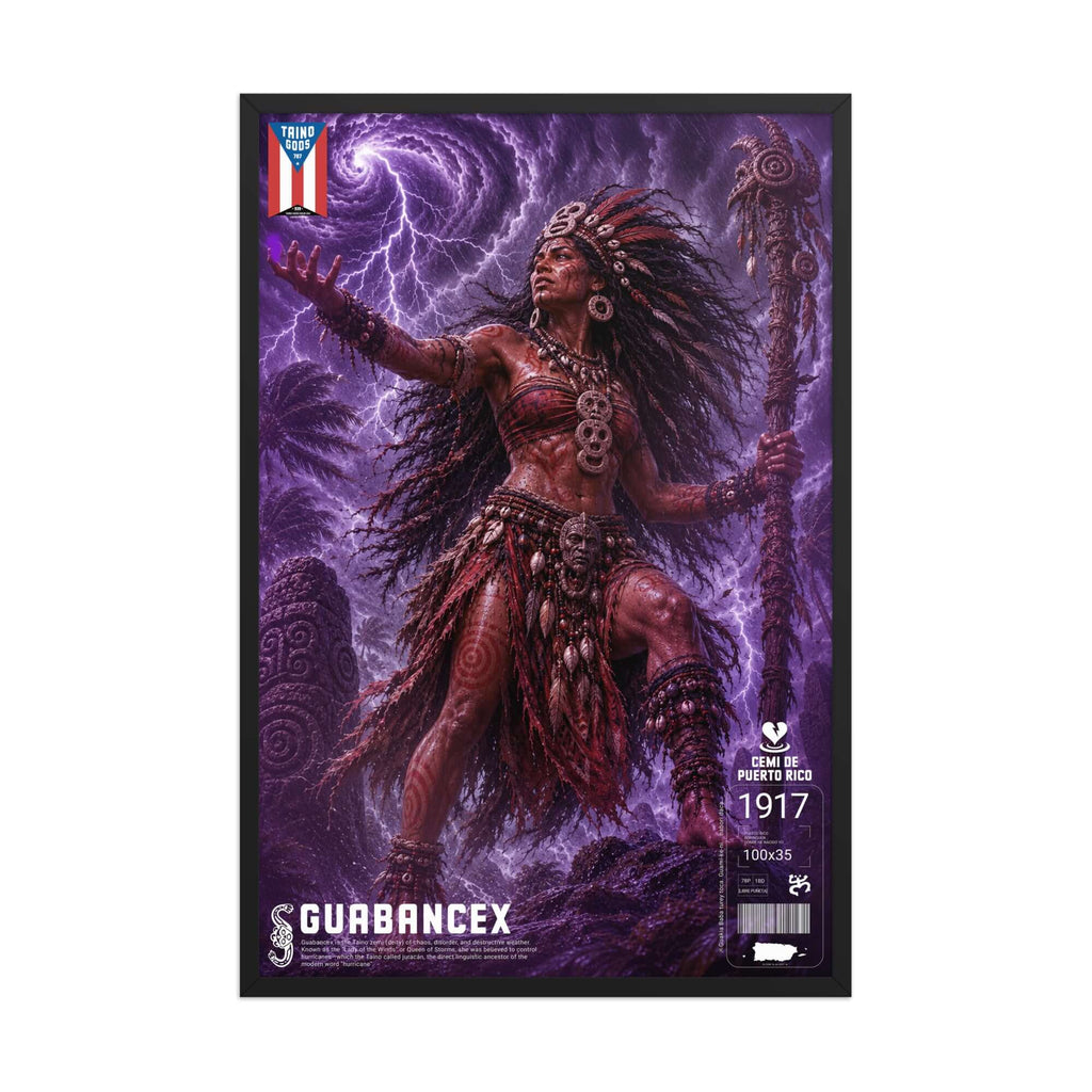 Taíno Gods | Guabancex — Framed Poster