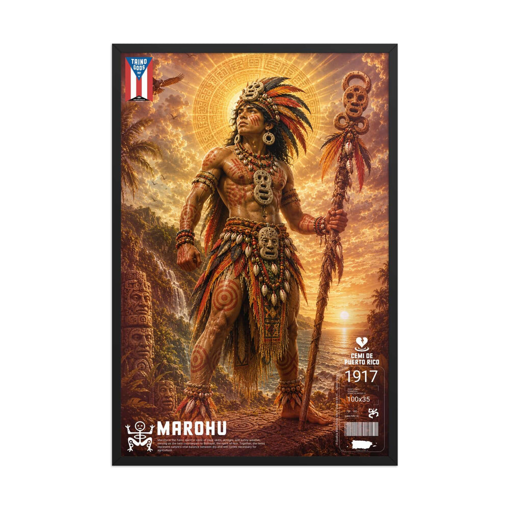 Taíno Gods | Márohu — Framed Poster