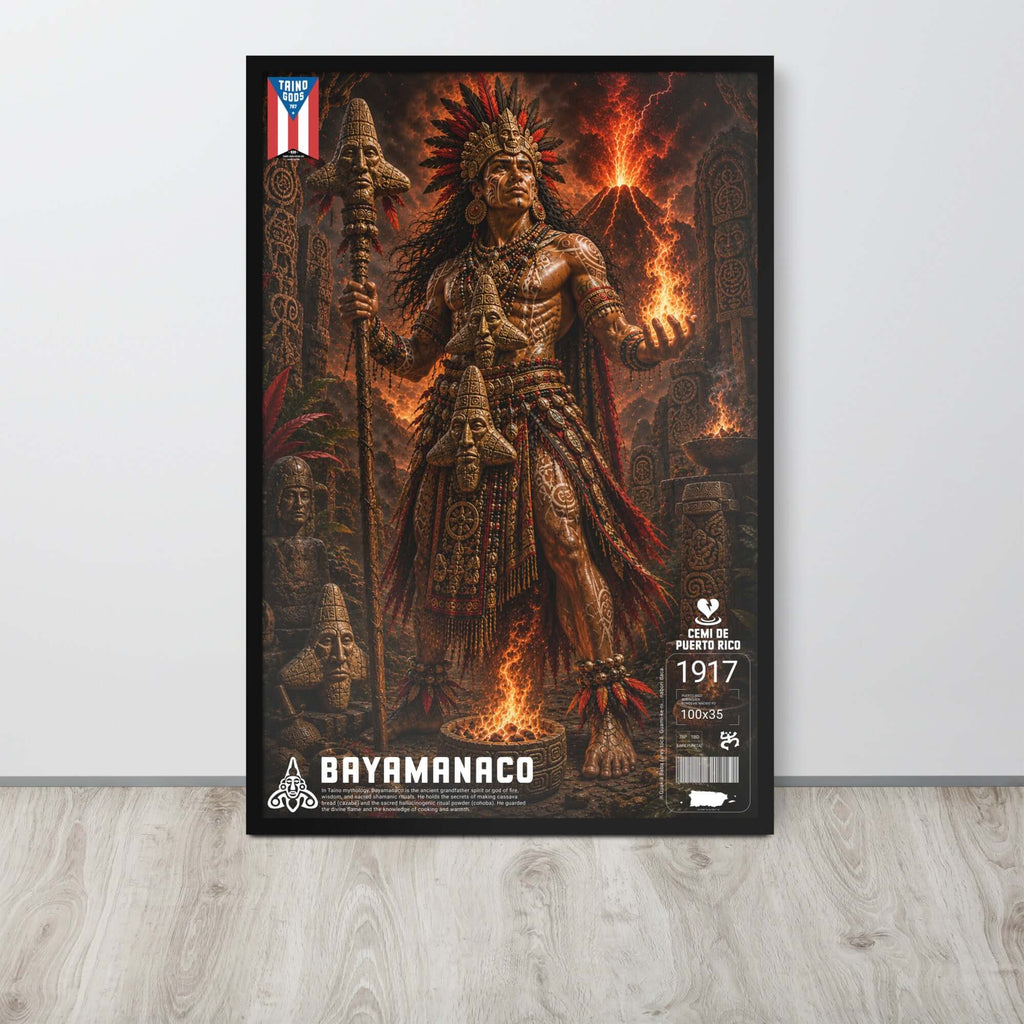 Taíno Gods | Bayamanaco — Framed Poster