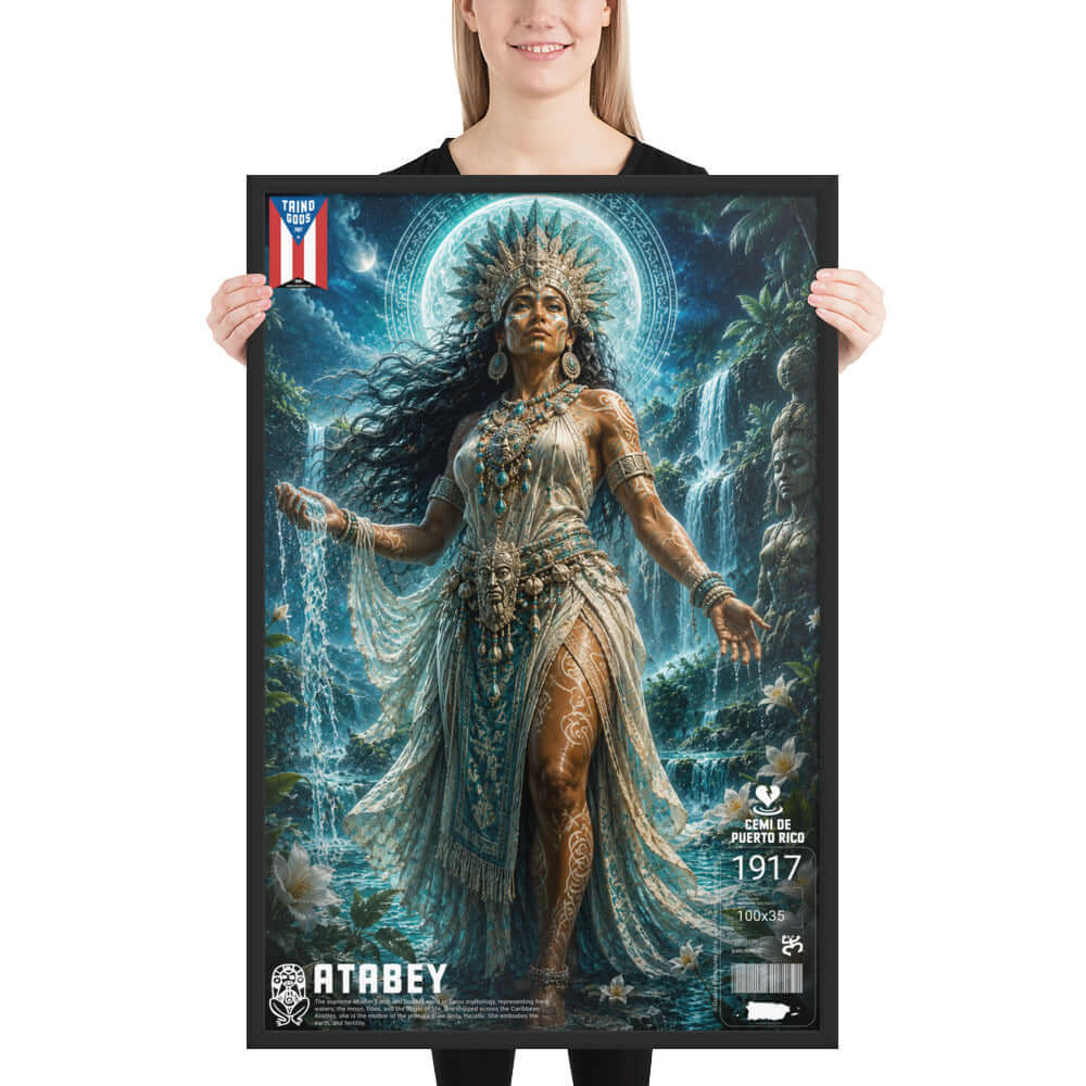Taíno Gods | Atabey — Framed Poster