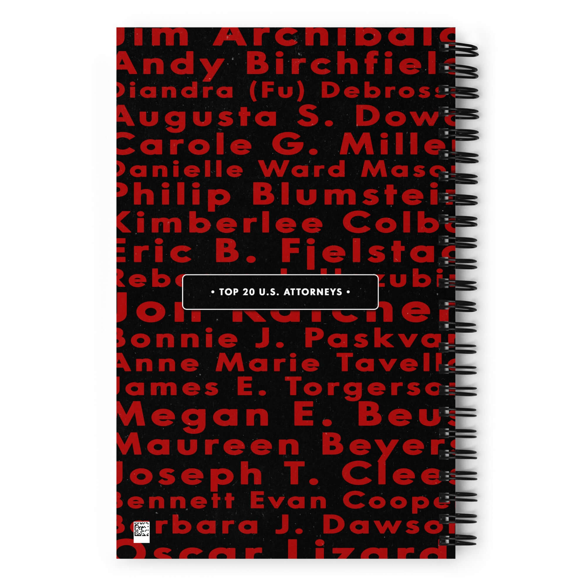 Crime Planner Spiral Notebook Product mockup