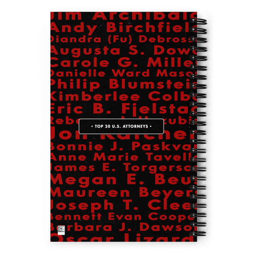 Crime Planner Spiral Notebook Product mockup