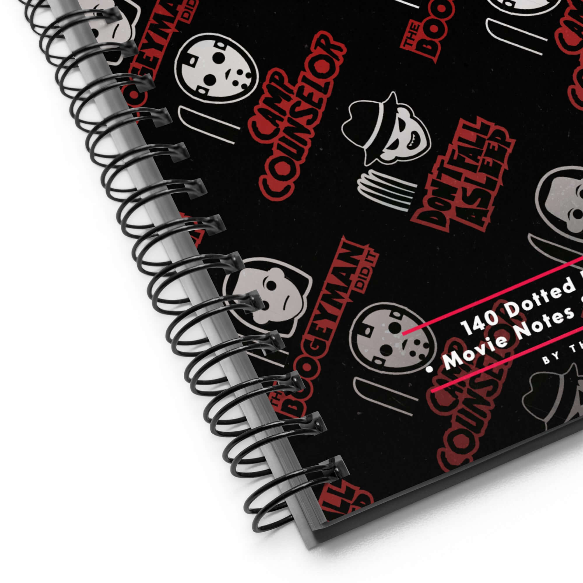 The Horror Movie Spiral Notebook Product mockup